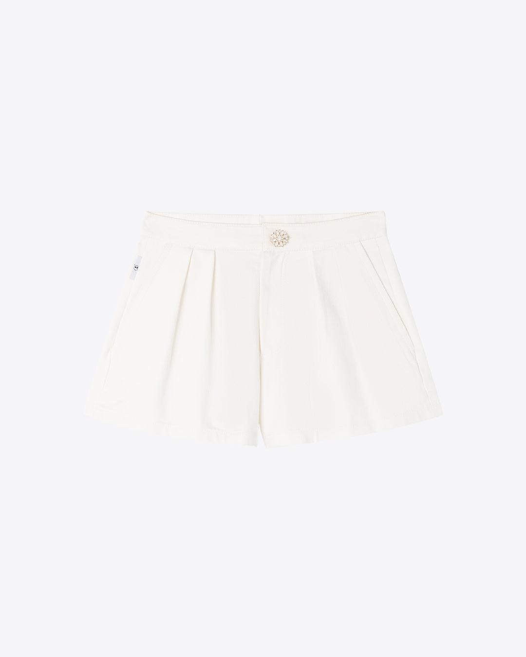 MINNIE DENIM SHORT - WHITE - AZ Factory