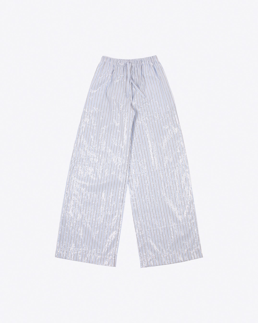 CANDRA PYJAMA PANTS - WHITE / BLUE - AZ Factory