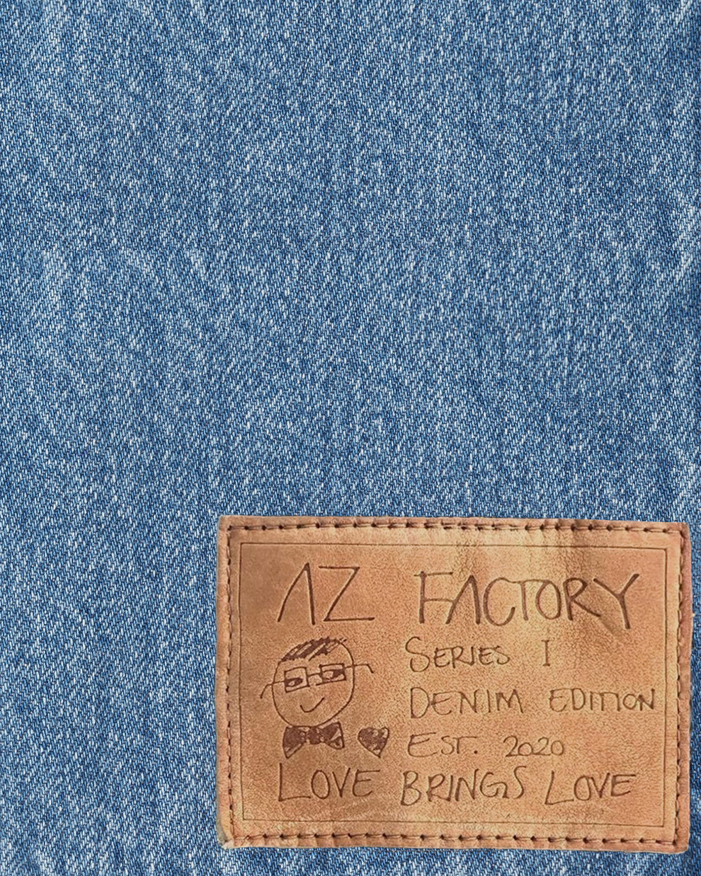 DECONSTRUCTED MINI SKIRT - BLUE - AZ Factory