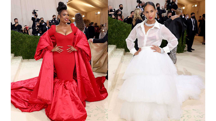 Alicia Keys and Jennifer Hudson in Bespoke AZ Factory at the 2021 Met Gala