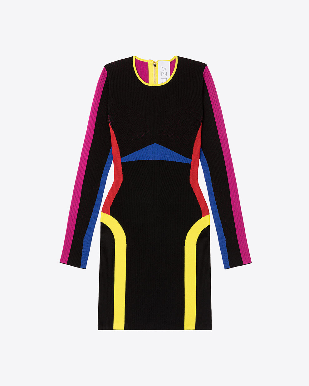 MULTICOLOR LONG SLEEVE DRESS - MULTICOLOR - AZ Factory