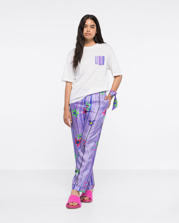 SILK POCKET TEESHIRT - SPLASH PURPLE - AZ Factory