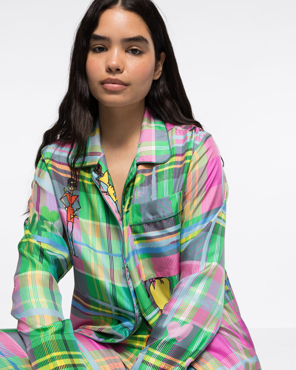 SILK-TWILL SHIRT - CHROMATIC LOVE - AZ Factory