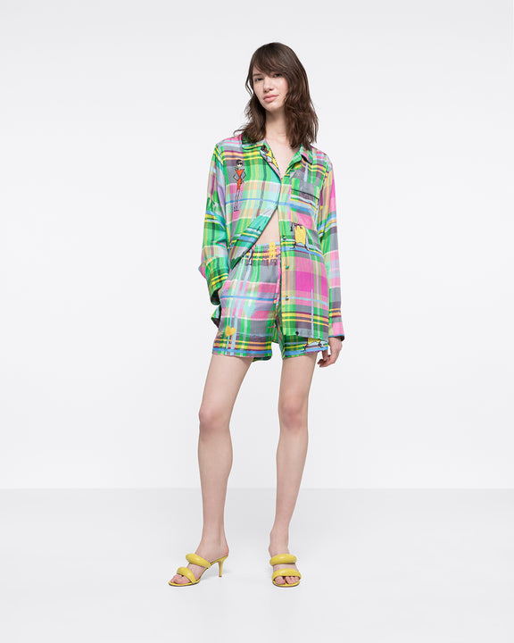 
SILK-TWILL SHORTS - CHROMATIC LOVE - AZ Factory