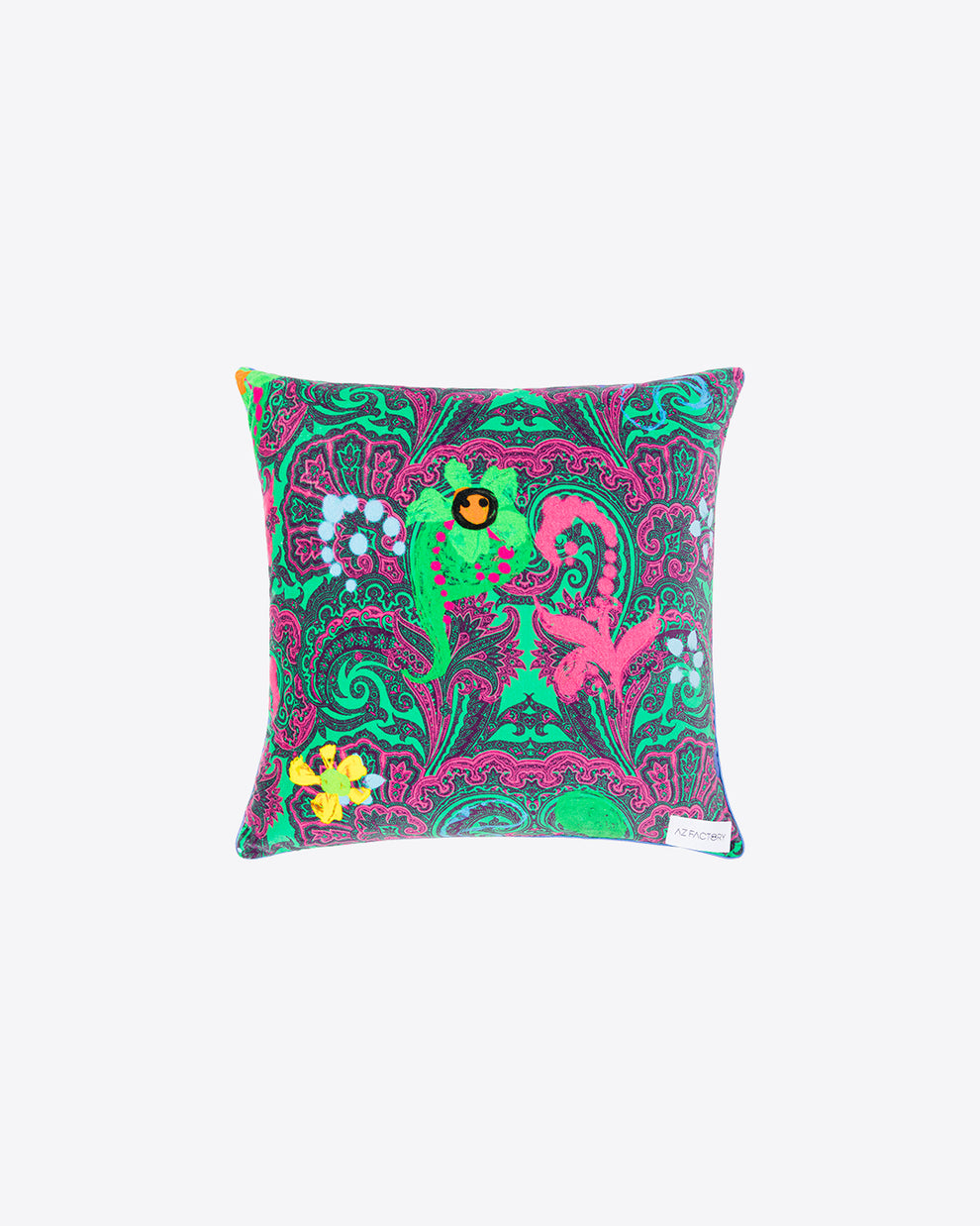 VELVET CUSHION W45cm x H45cm - MOTLY PAISLEY - AZ Factory