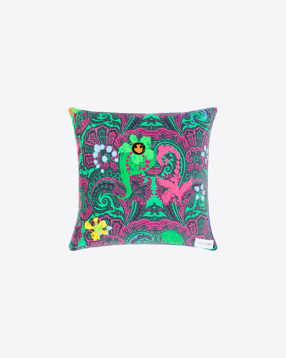 
VELVET CUSHION W45cm x H45cm - MOTLY PAISLEY - AZ Factory