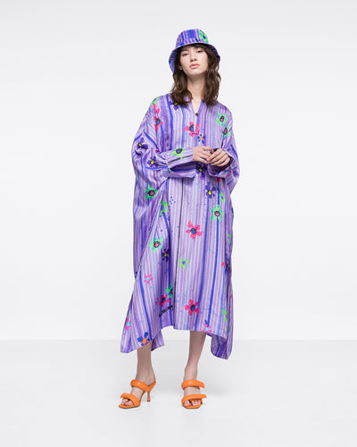 

SILK-TWILL KAFTAN DRESS - SPLASH PURPLE - AZ Factory
