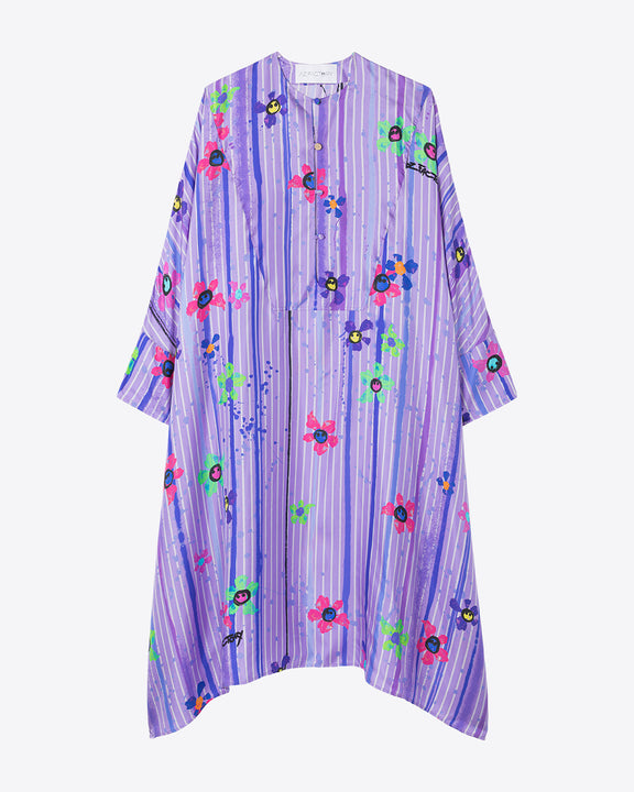 
SILK-TWILL KAFTAN DRESS - SPLASH PURPLE - AZ Factory