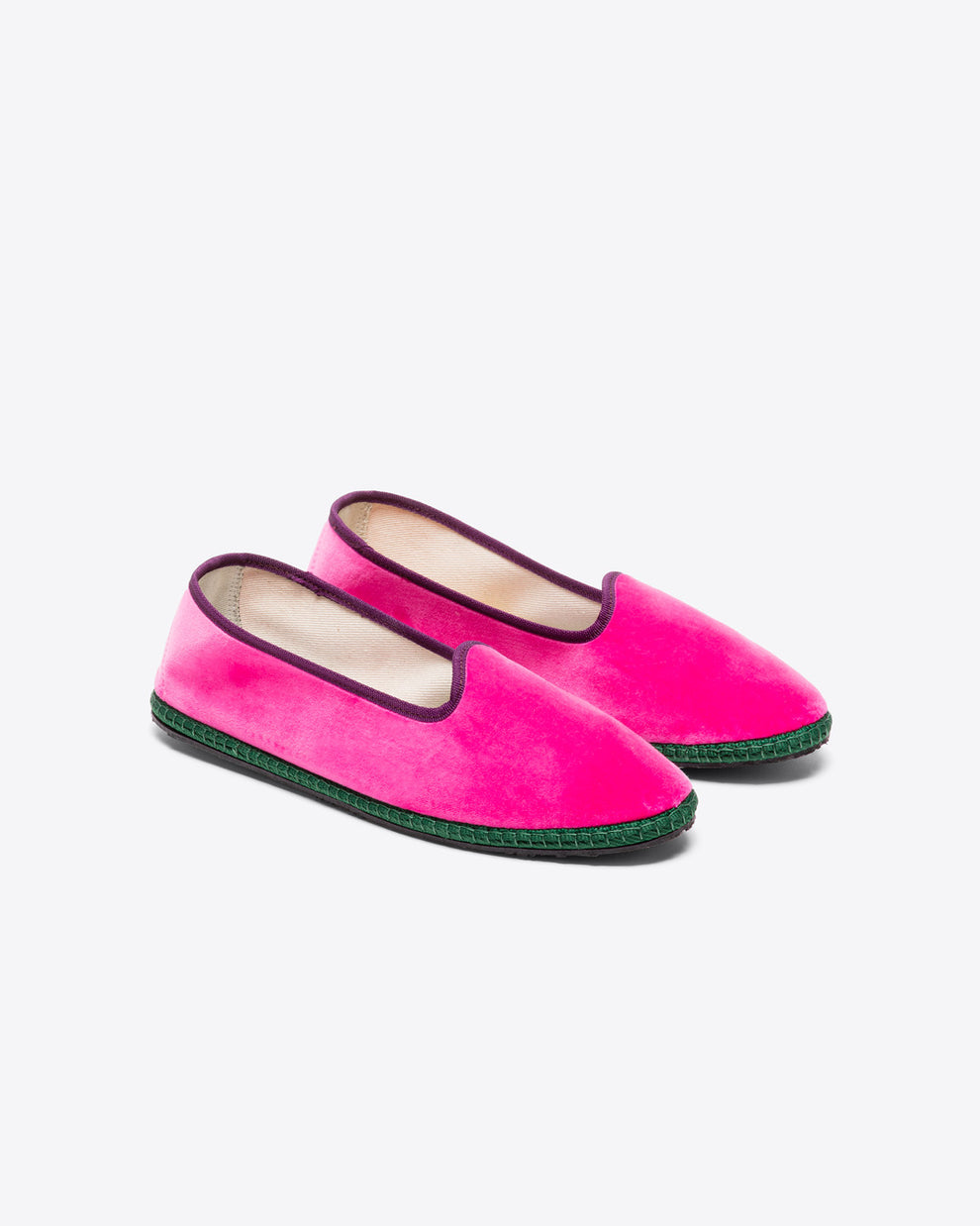 VELVET SLIPPERS - FUCHSIA - AZ Factory