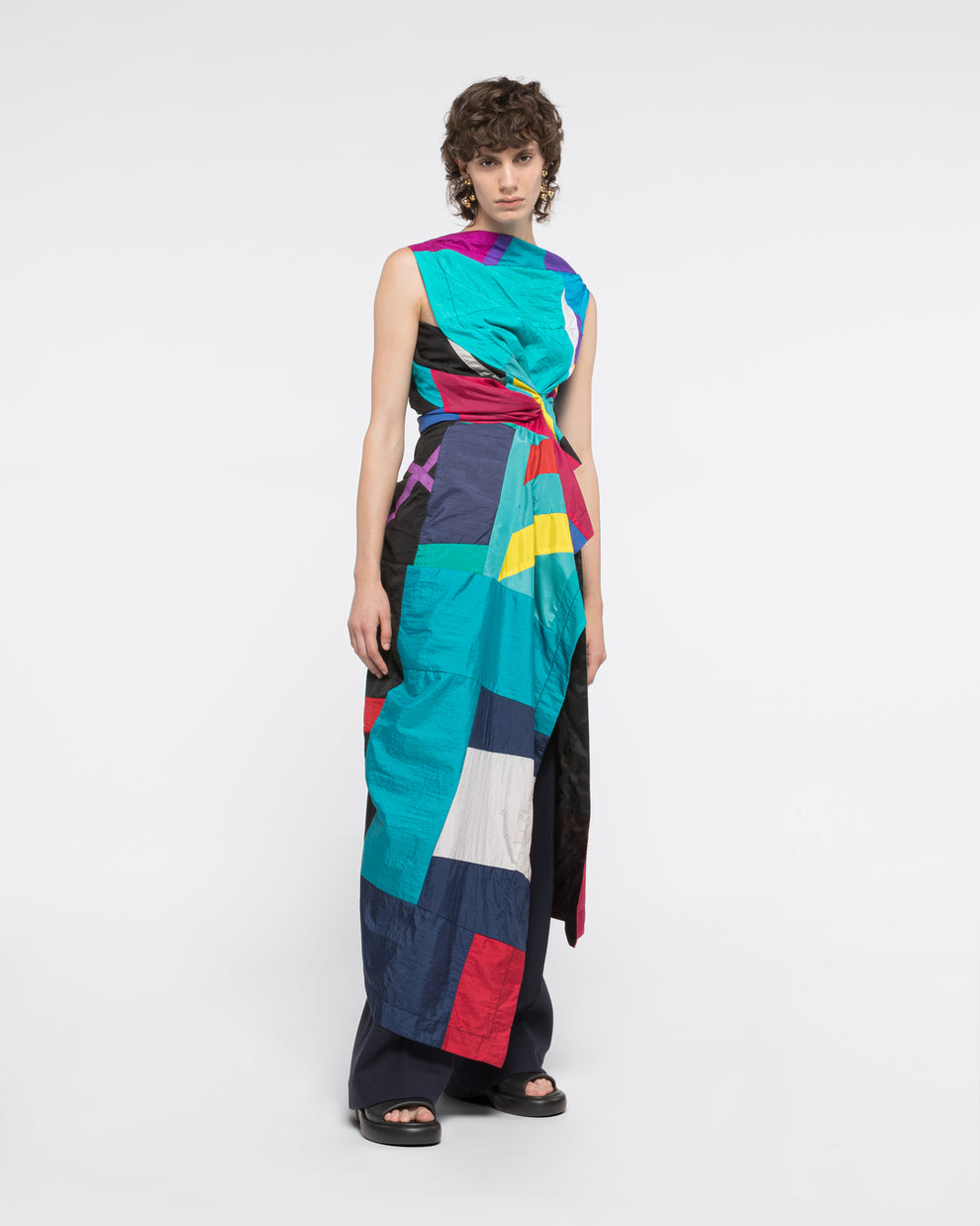 UPCYCLED DRESS - MULTICOLOR - AZ Factory