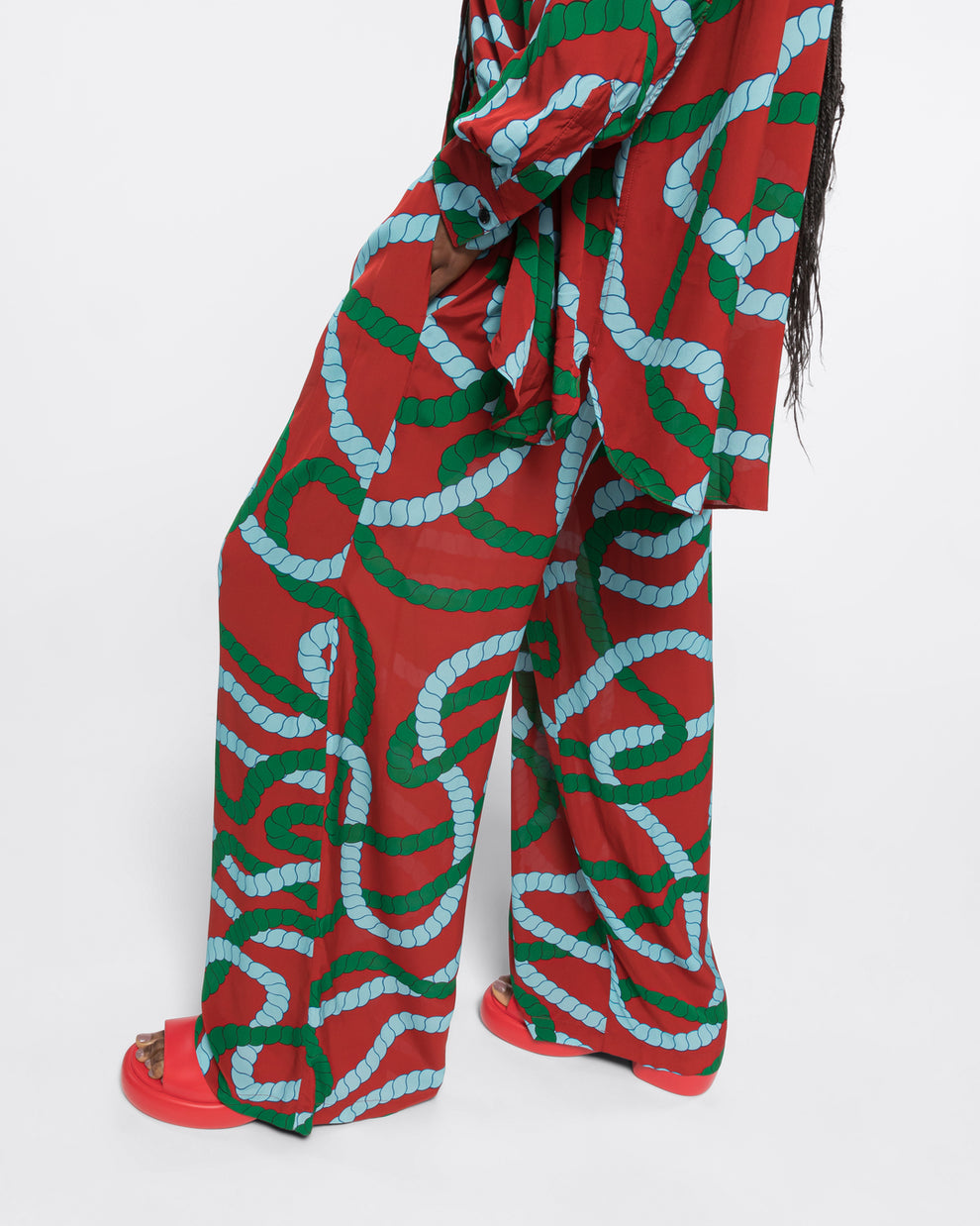 PYJAMA PANTS - BRICK CORD - AZ Factory