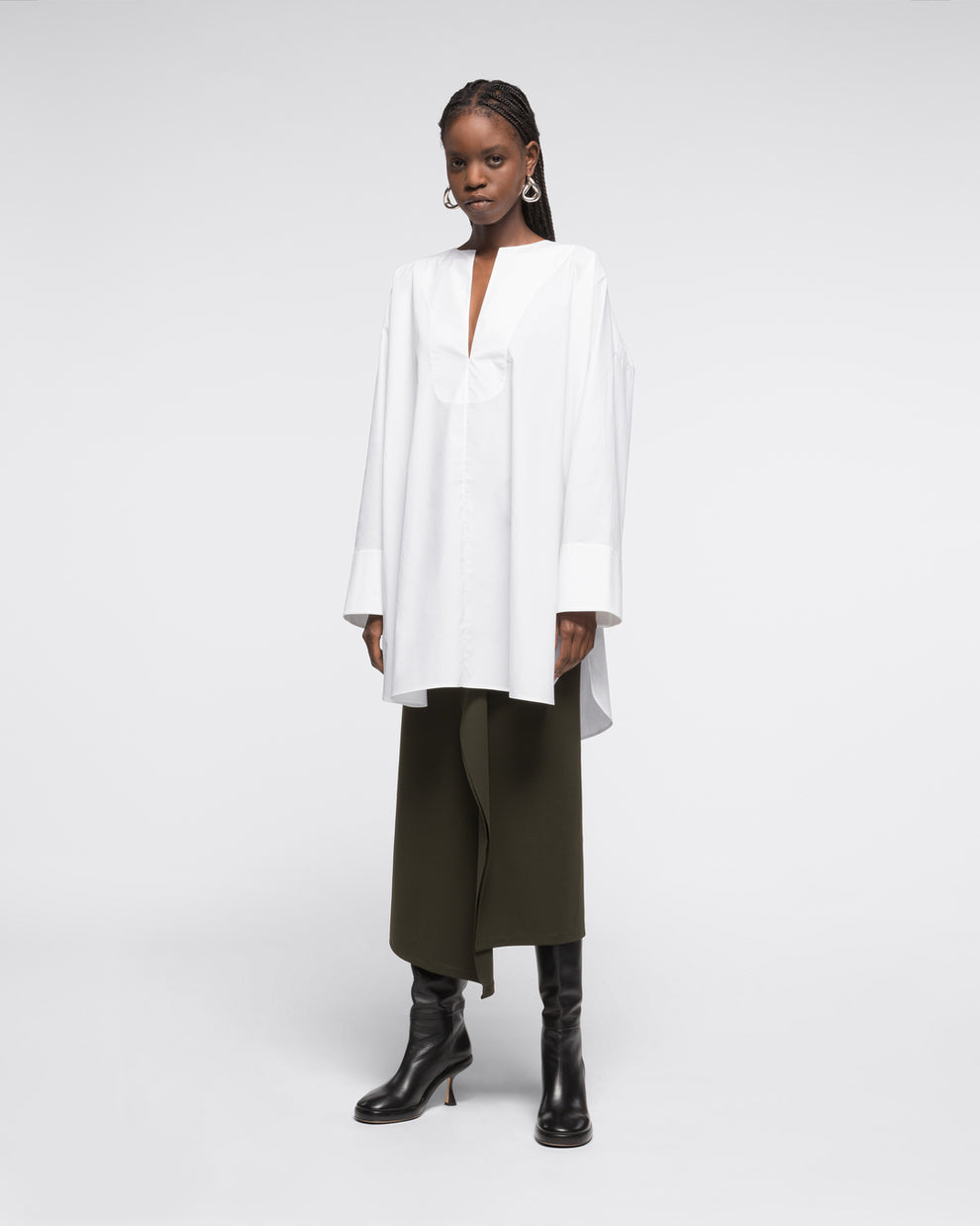 OVERSIZED SHIRT - WHITE - AZ Factory