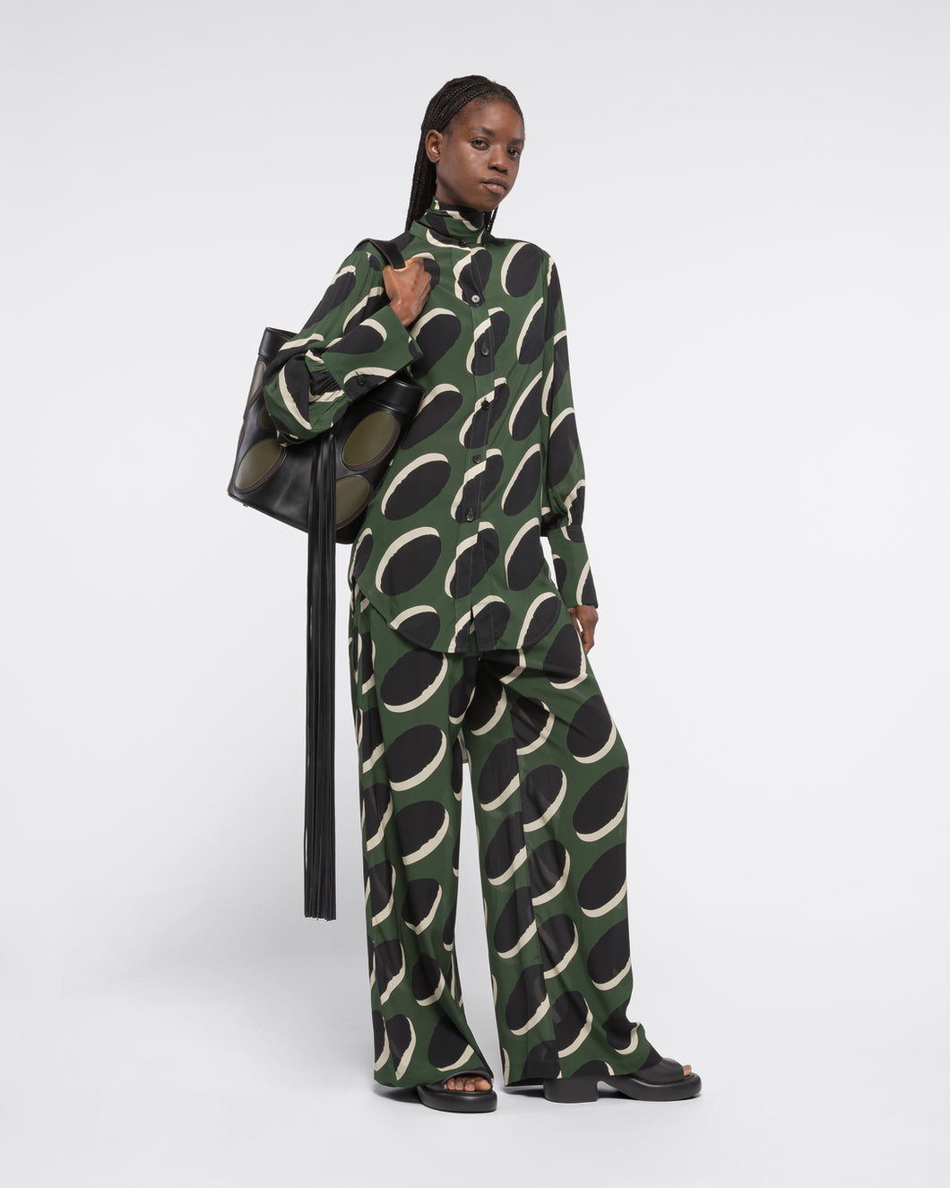 PYJAMA PANTS - KHAKI MACAROON