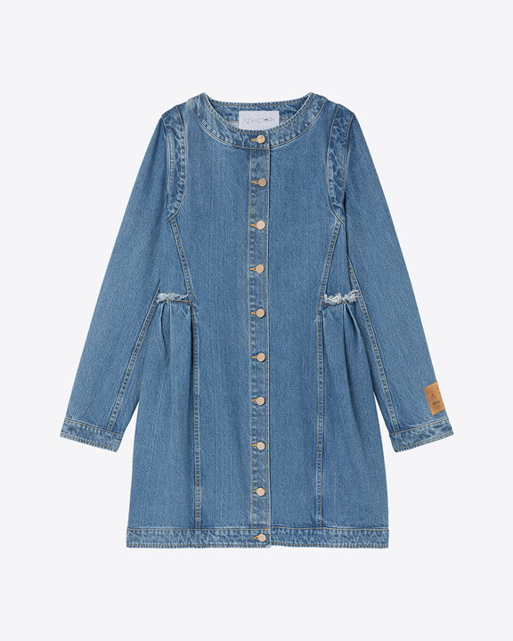 
LONG SLEEVE BELL DRESS - BLUE - AZ Factory
