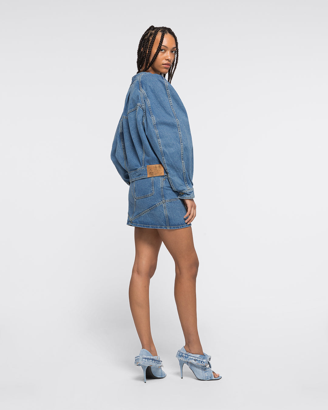 BOLERO PUFF SLEEVE JACKET - BLUE – AZ Factory - High-End Designer BOLERO PUFF SLEEVE JACKET - BLUE – AZ Factory - High-End Designer