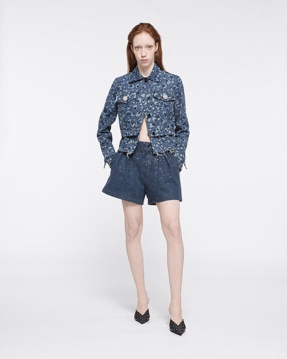 
MINNIE DENIM SHORT - WASHED DENIM - AZ Factory