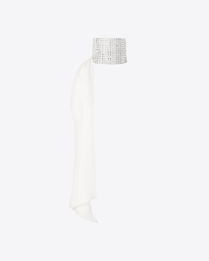 SPARKLE SCARF - WHITE / WHITE