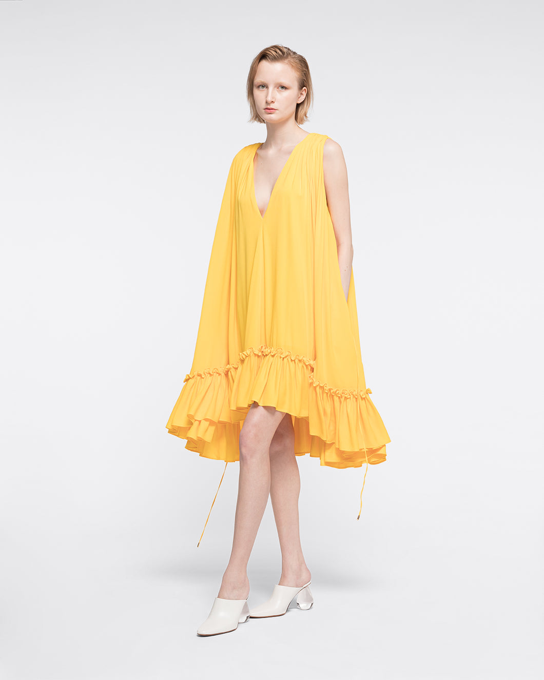 Club factory yellow dress cheap