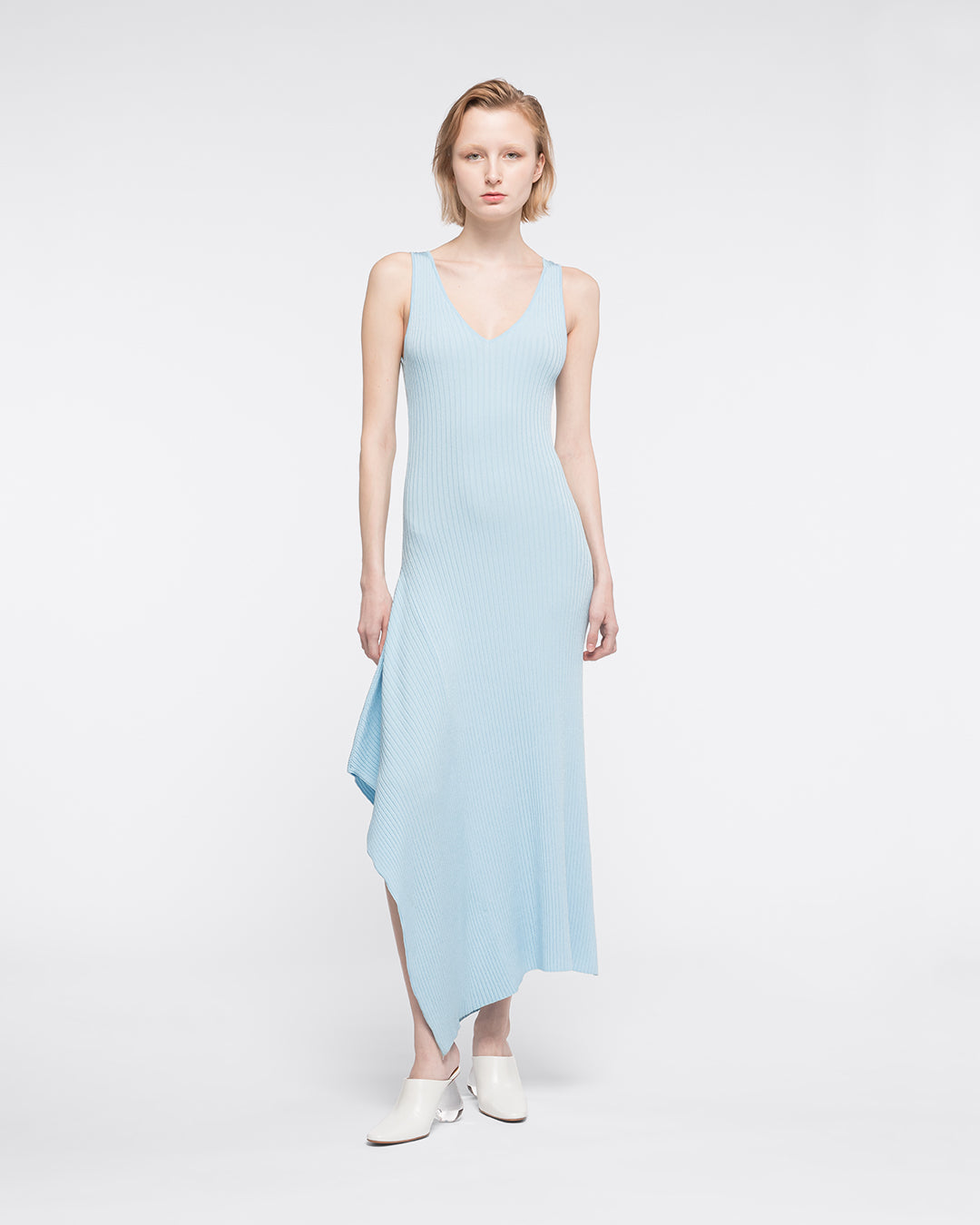 SERENA DRESS SKY BLUE AZ Factory High End Designer Fashion