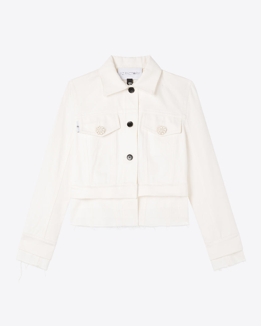 LULU JACKET - WHITE - AZ Factory