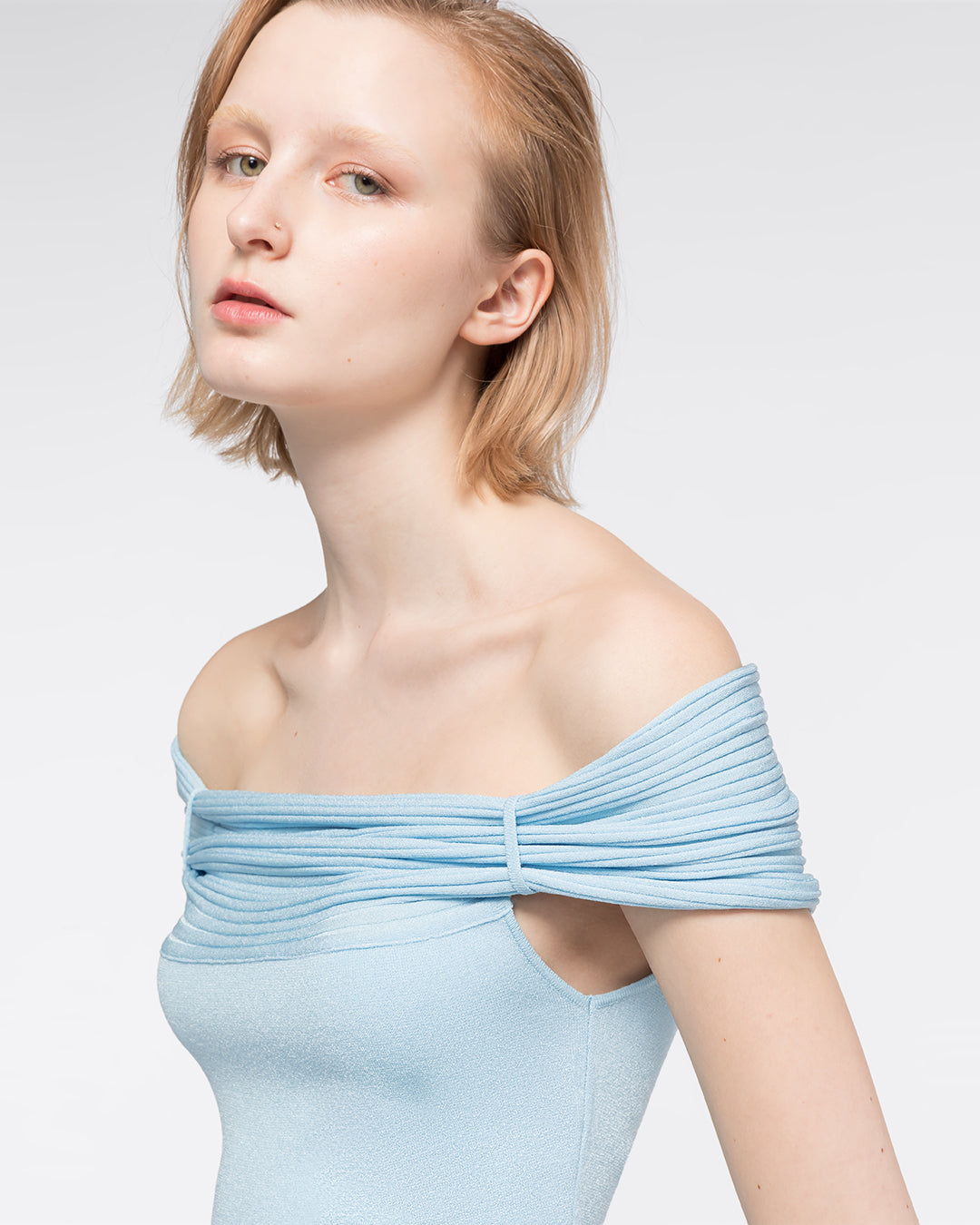 AZ FACTORY WITH LUTZ HUELLE - Off Shoulder Short Dress