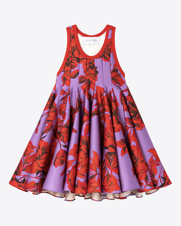 
MINI HIBISCUS DRESS - PURPLE RED - AZ Factory