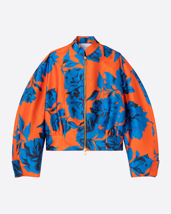 
TIGER LILY BOMBER JACKET - ORANGE BLUE - AZ Factory