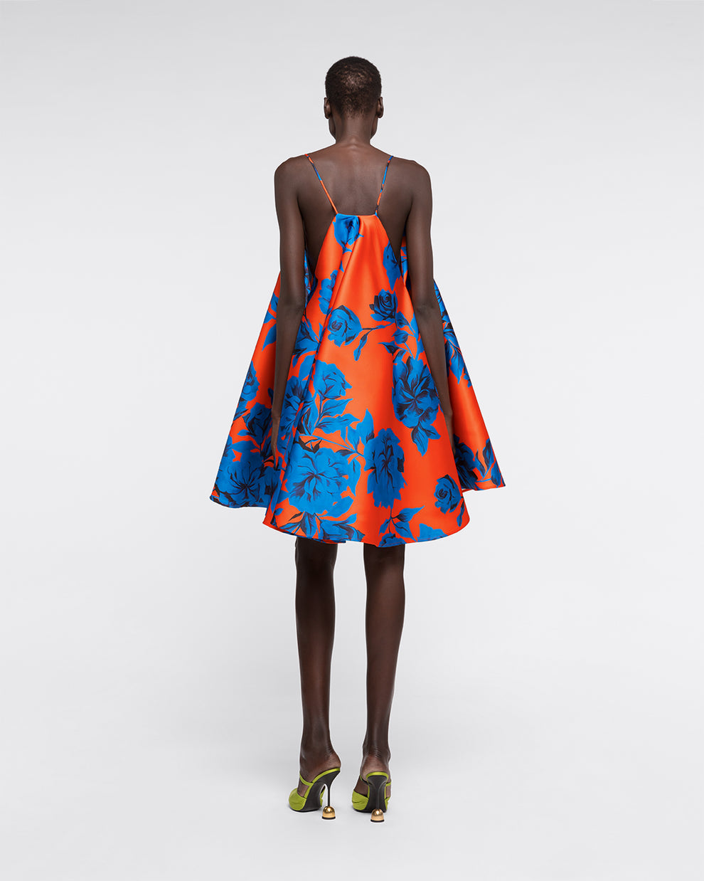 MINI TIGER LILY DRESS - ORANGE BLUE - AZ Factory