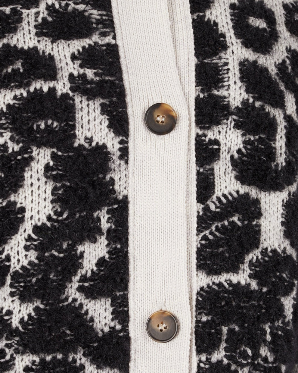 AYLA CARDIGAN - WHITE / BLACK - AZ Factory