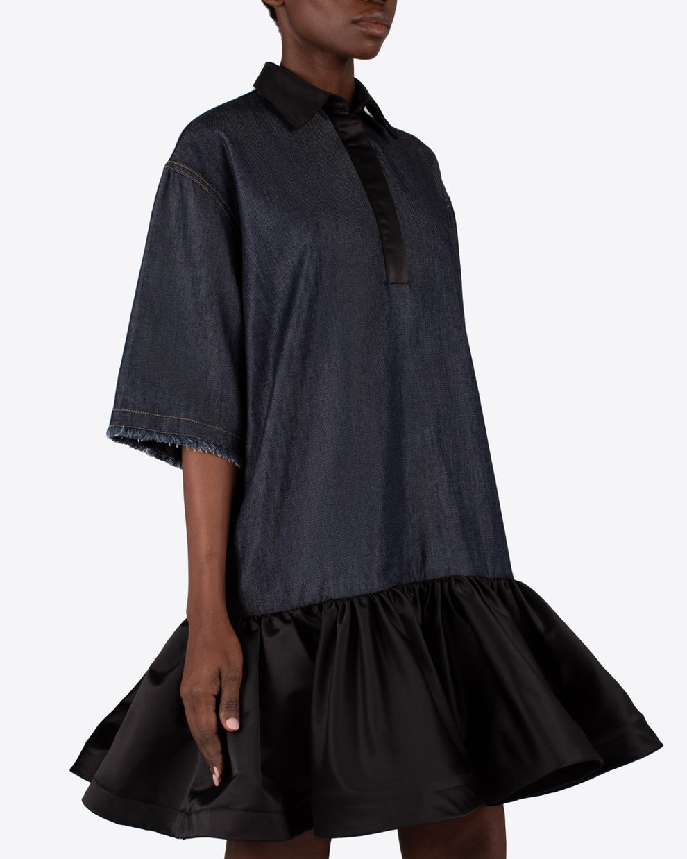 AMARA DENIM DRESS - DENIM - AZ Factory