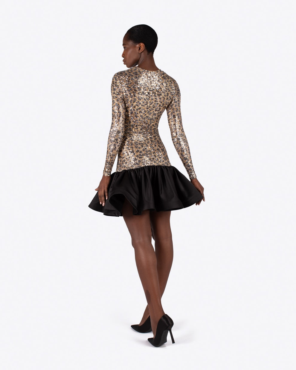 LARISSA SEQUIN DRESS - ANIMAL PRINT - AZ Factory