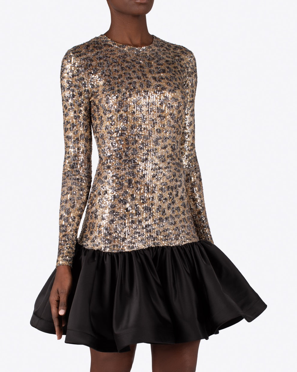 LARISSA SEQUIN DRESS - ANIMAL PRINT - AZ Factory