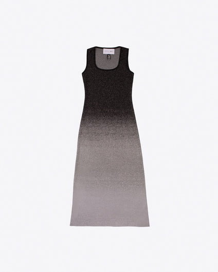 NYX DEGRADE KNIT DRESS - DARK GREY