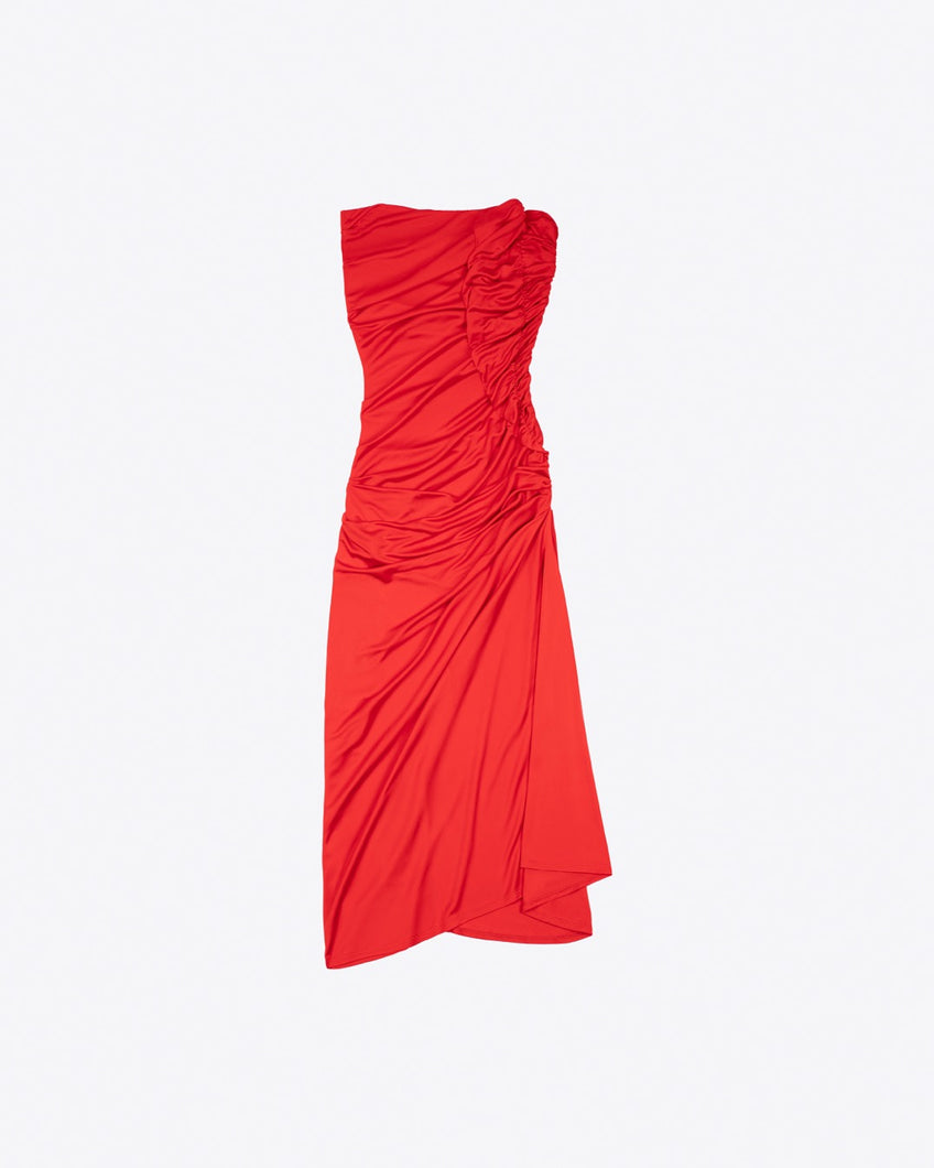 PIPER JERSEY DRESS - RED - AZ Factory