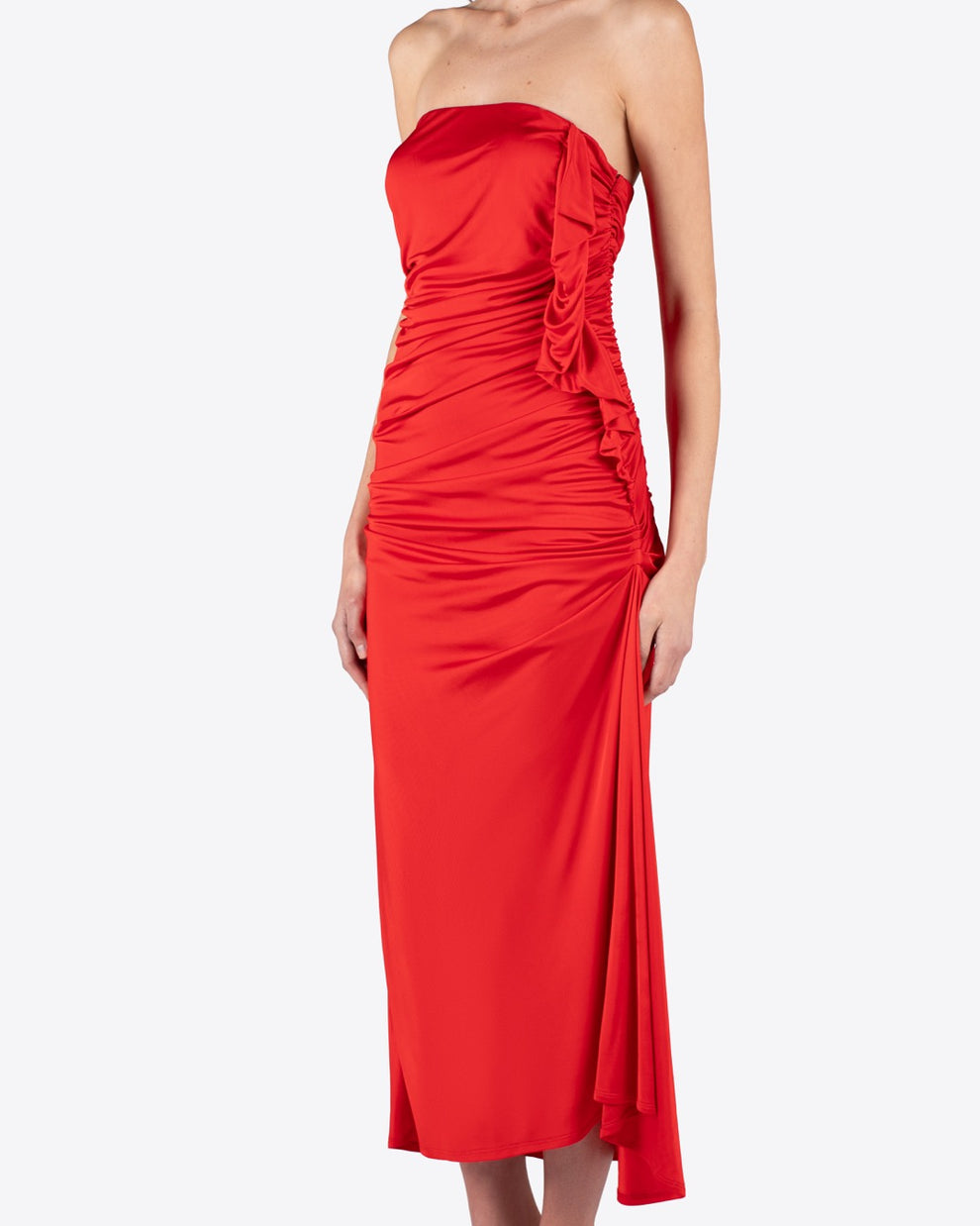 PIPER JERSEY DRESS - RED - AZ Factory