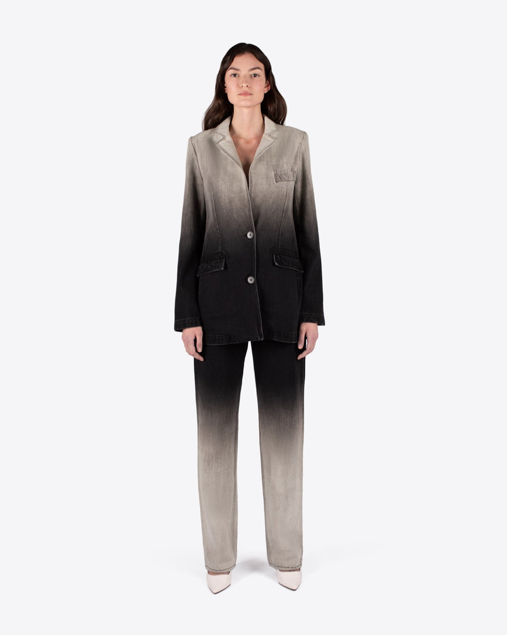 AVALON DENIM BLAZER - WASHED DENIM - AZ Factory