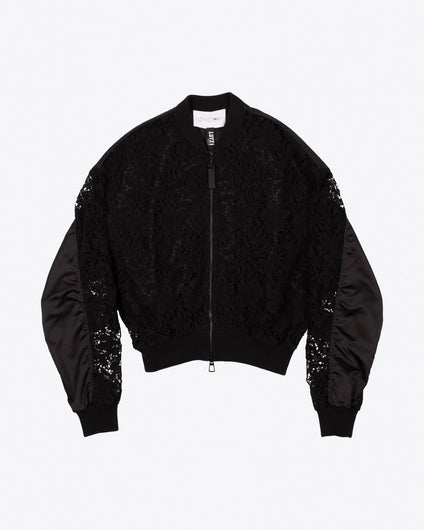 MATICE BOMBER JACKET - BLACK