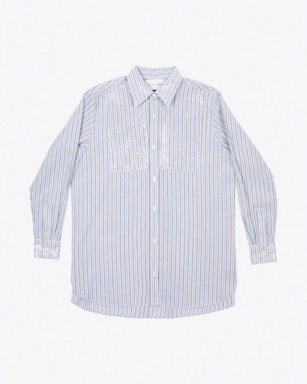 CANDRA SHIRT - WHITE / BLUE - AZ Factory