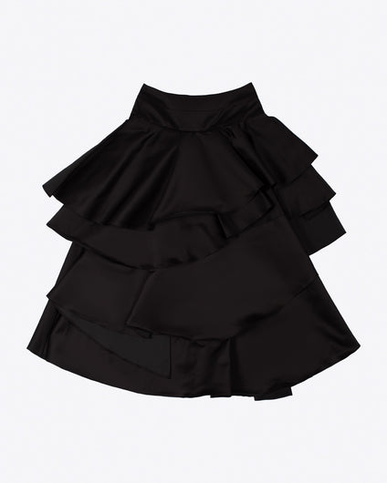 LONG LOTTIE SKIRT - BLACK