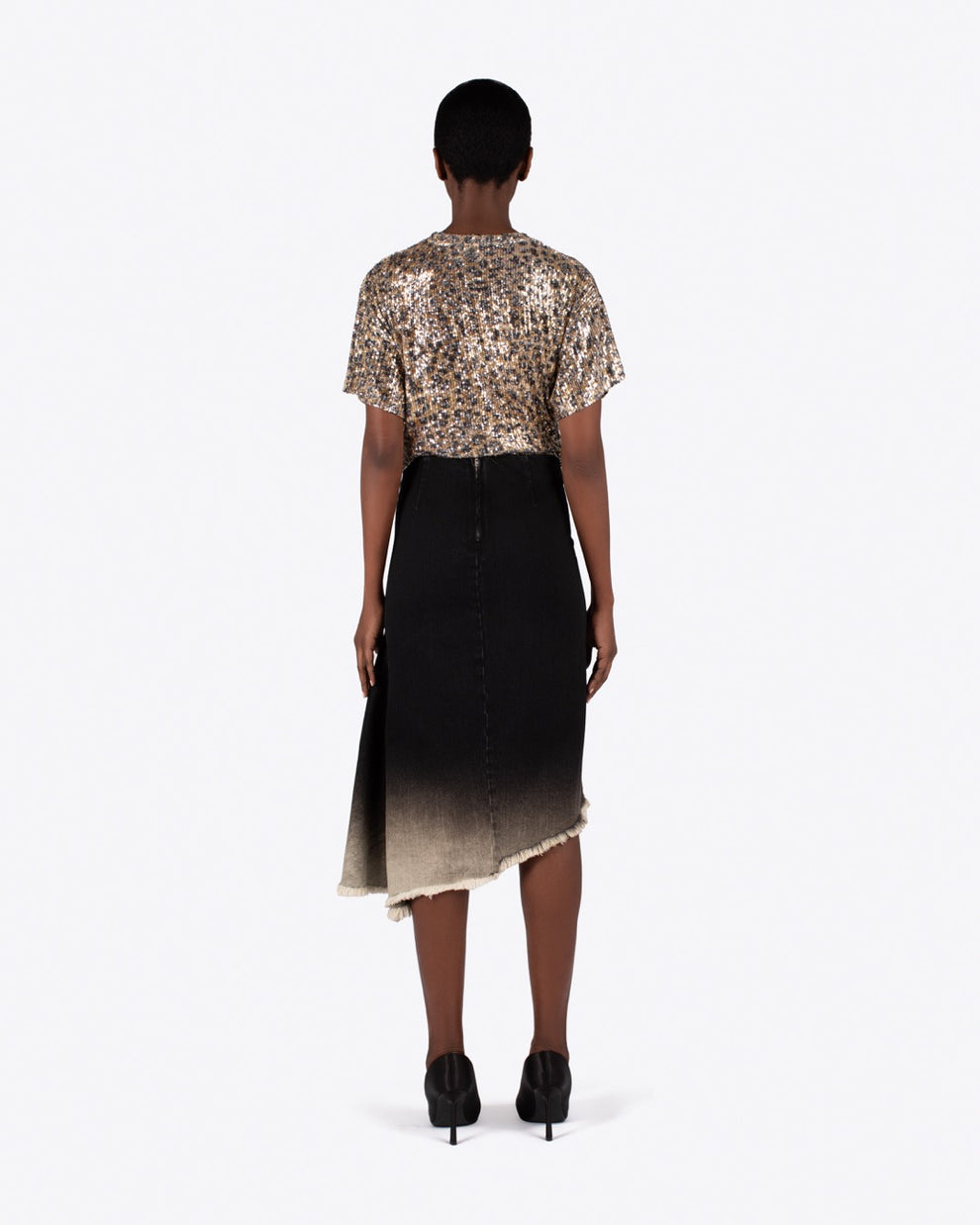 LAIA SEQUIN TOP - ANIMAL PRINT - AZ Factory