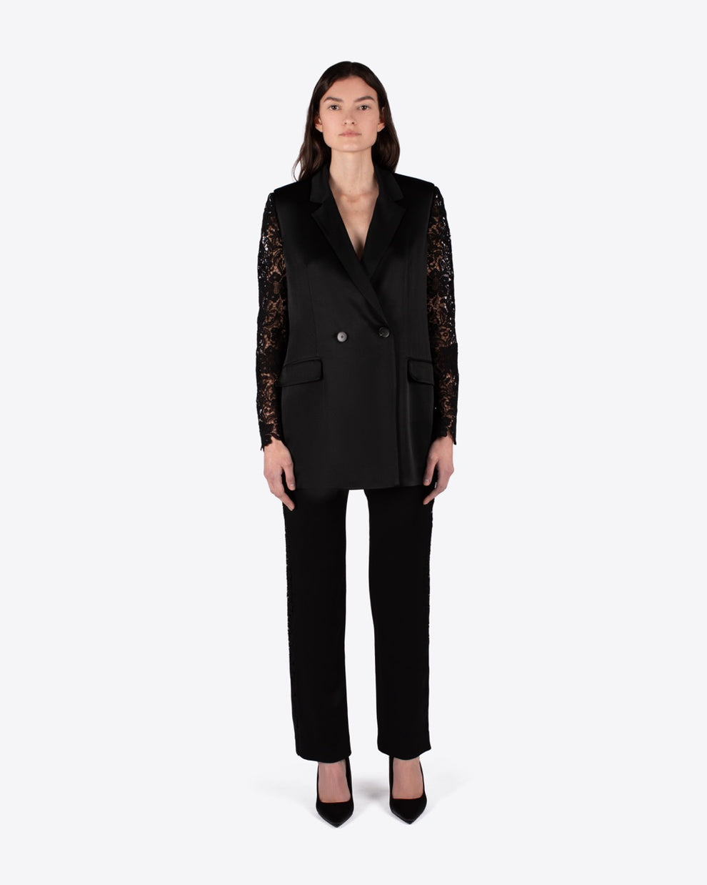 ASTRA LACE PANTS - BLACK - AZ Factory