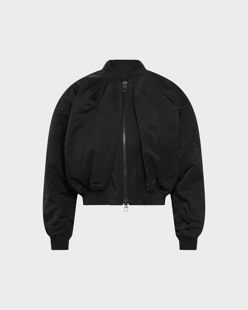 PUFF BOMBER JACKET - BLACK - AZ Factory
