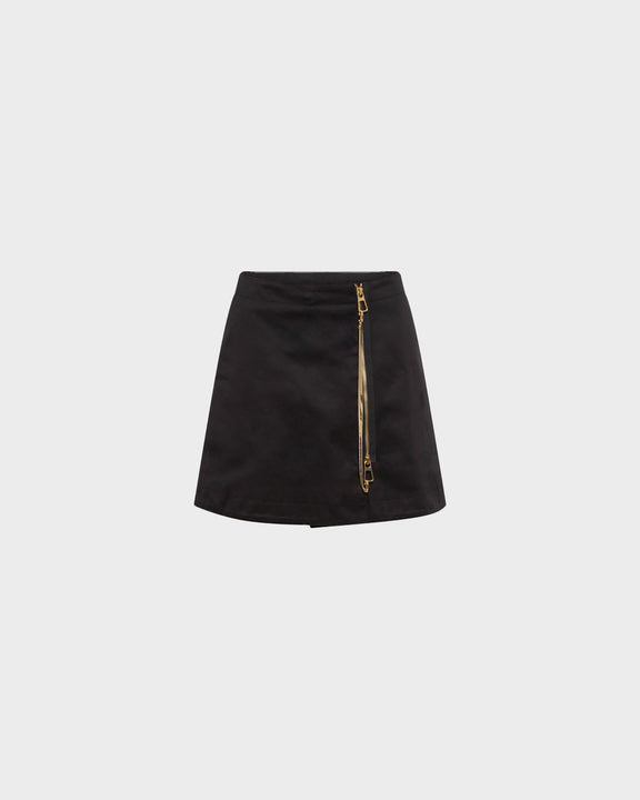 
ZIP MINI SKIRT - BLACK - AZ Factory