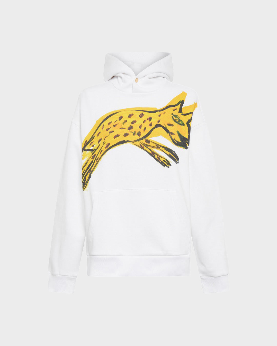 POUNCING CHEETAH HOODIE - WHITE - AZ Factory