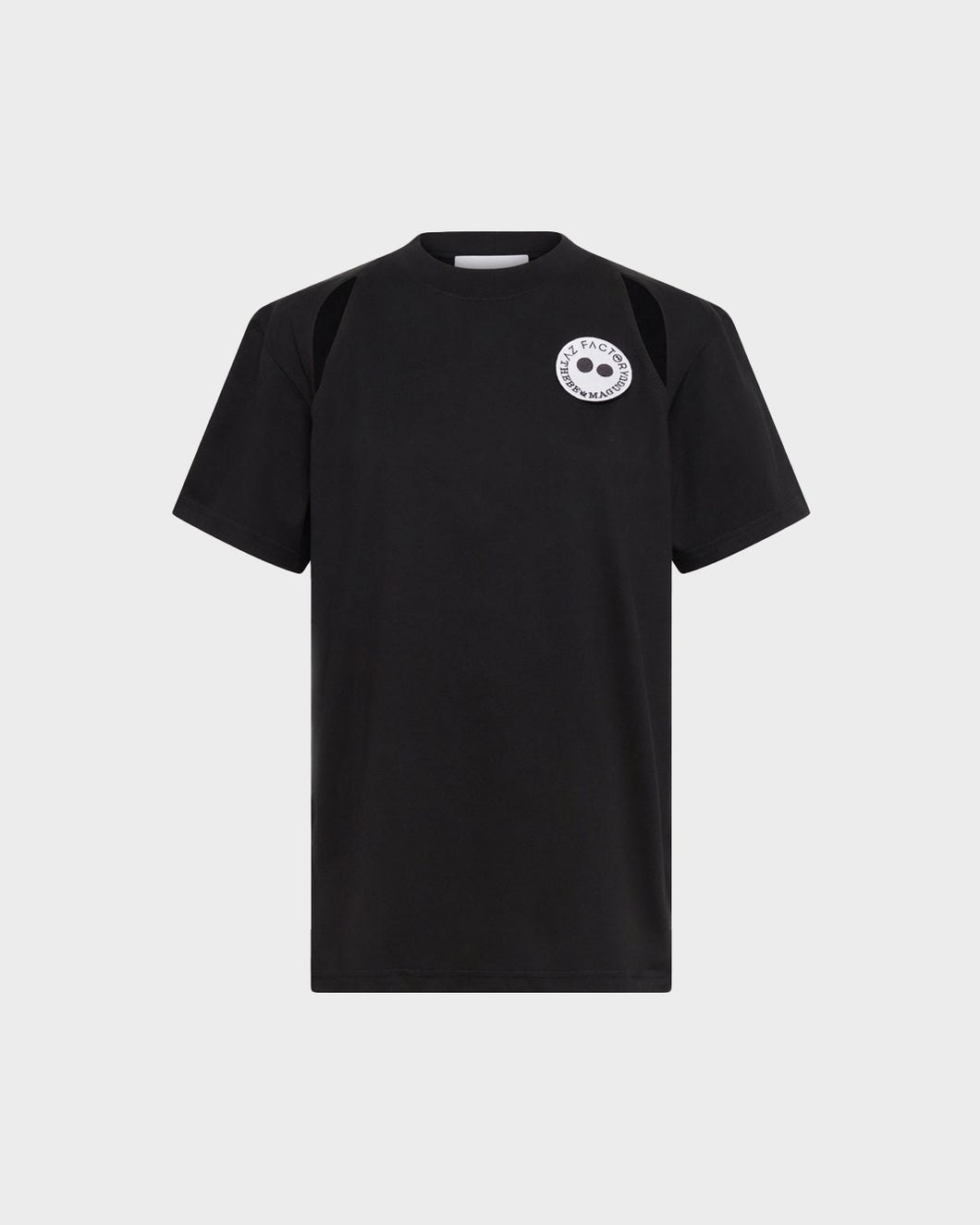 CUT-OUT T-SHIRT - BLACK
