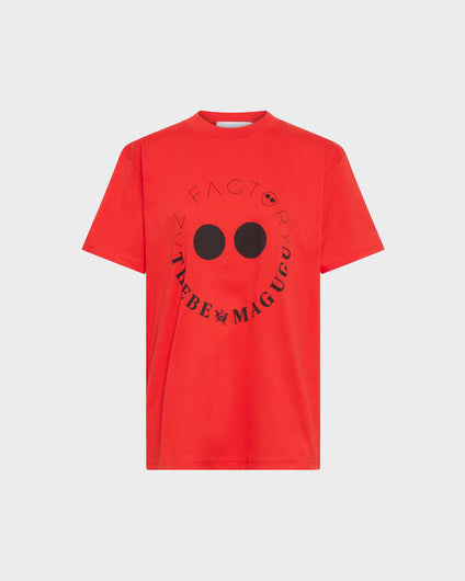 AZ FACTORY WITH THEBE MAGUGU LOGO T-SHIRT - RED