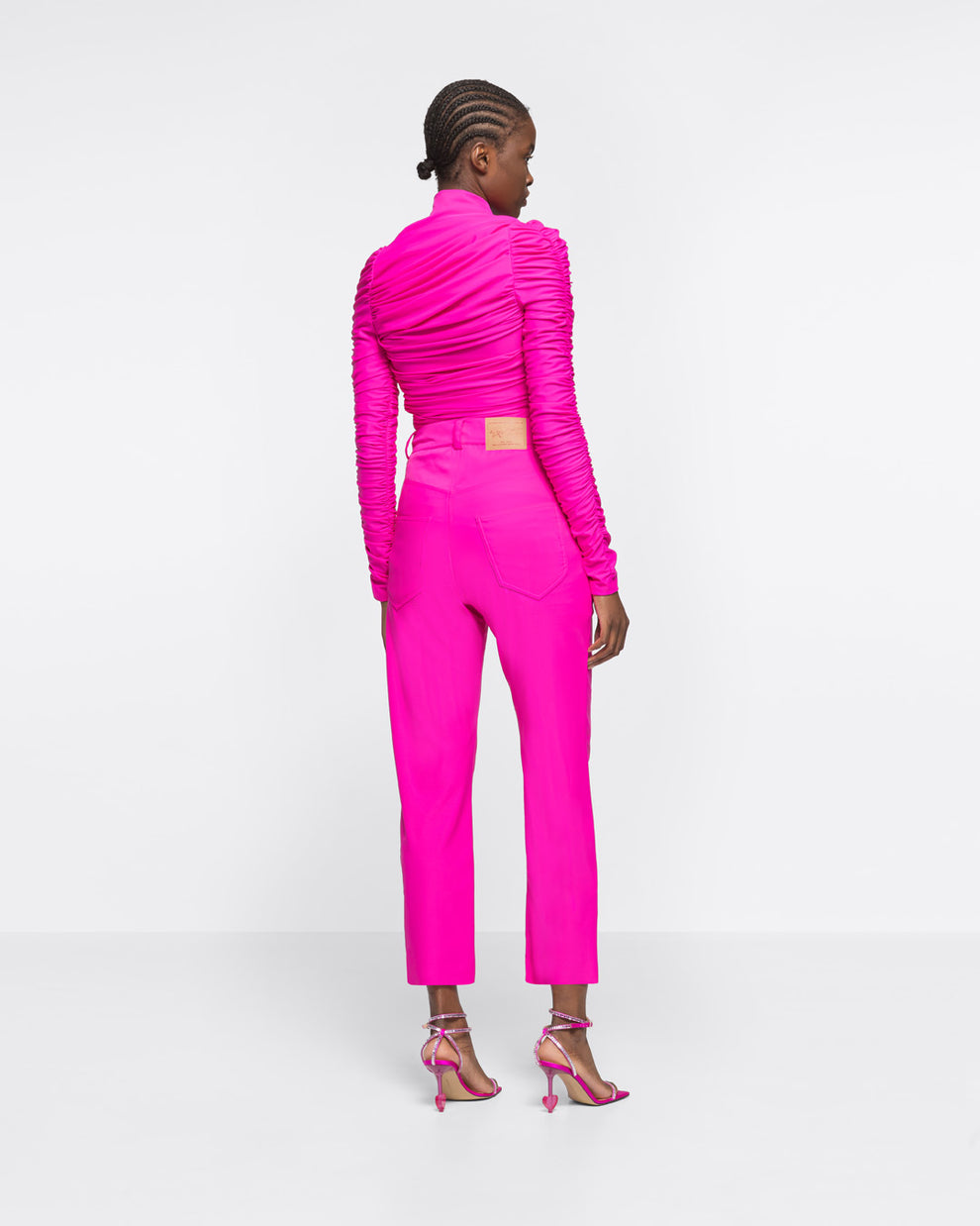 FIVE POCKET BAGGY PANTS - FUCHSIA - AZ Factory