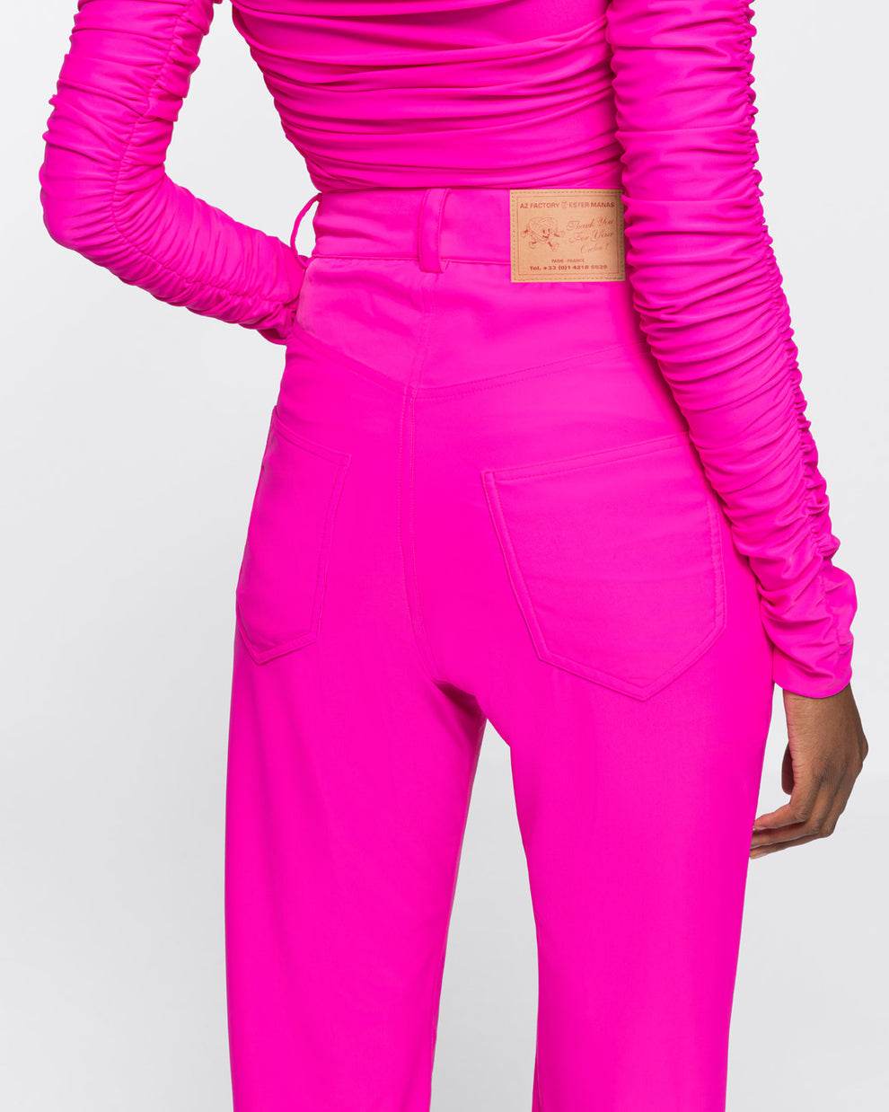FIVE POCKET BAGGY PANTS - FUCHSIA - AZ Factory