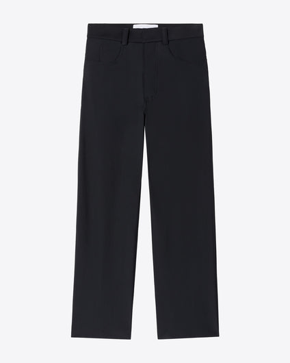 FIVE POCKET BAGGY PANTS - BLACK