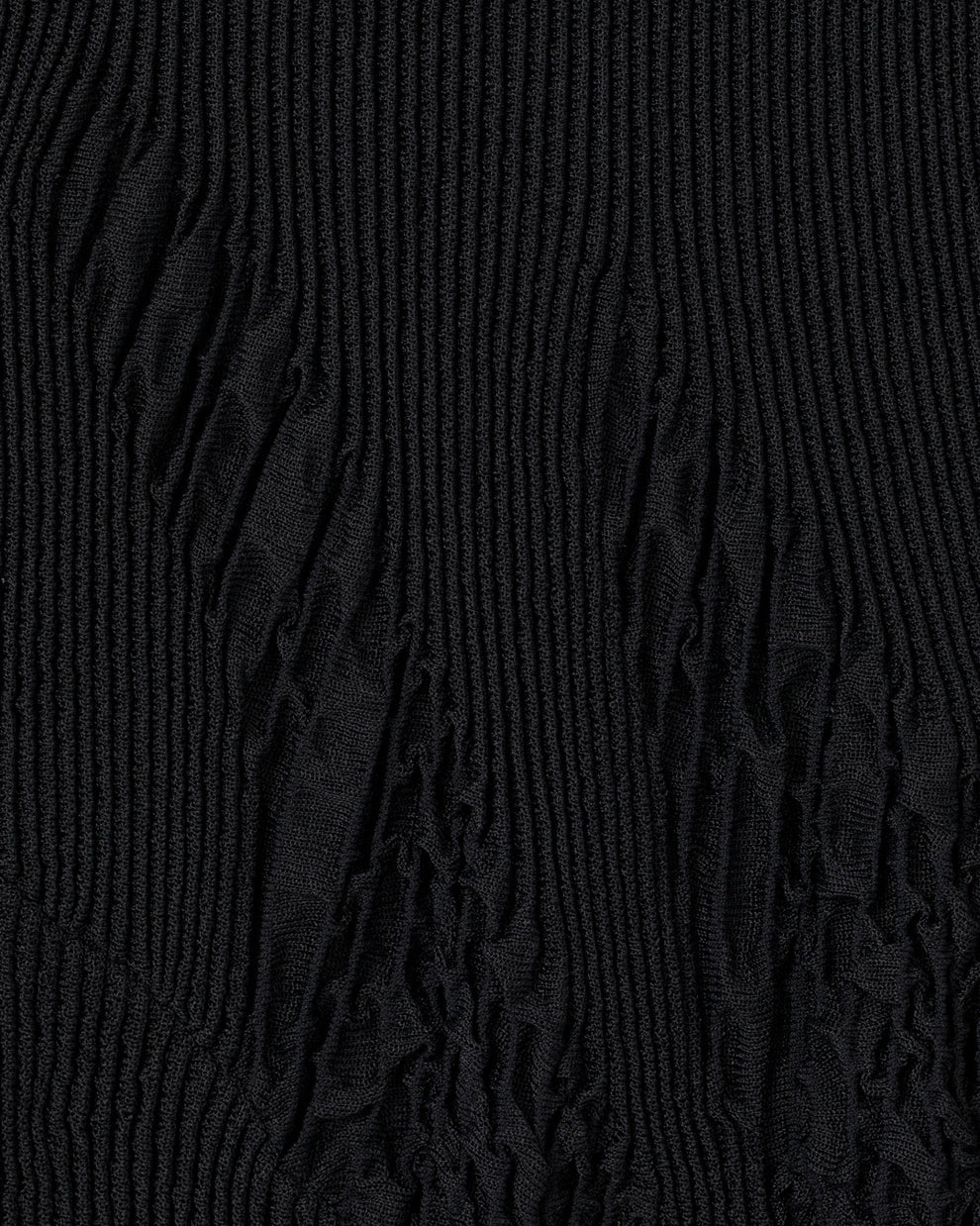 TEXTURED KNIT TURTLENECK DRESS - BLACK - AZ Factory